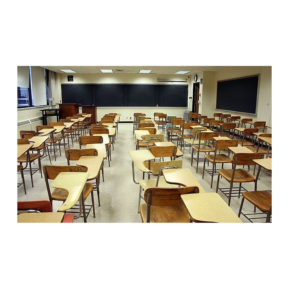 Classroom Desks & Dual Benches Emperor (008) – Integrated 2-Student Bench & Metal Frame