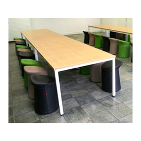 Chivalric Classroom Desks & Dual Benches Integrated 2-Student Bench & Metal Frame, Offix Furniture