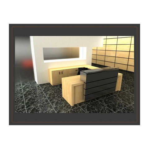Archi Reception Counters & Desks High Transaction Ledge & Lockable Drawers, Offix Furniture