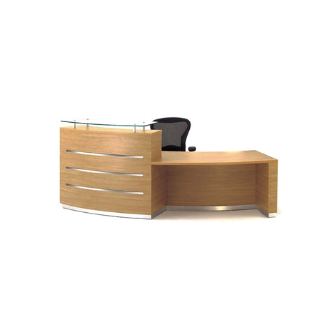 Entreo Reception Counters & Desks High Transaction Ledge & Lockable Drawers, Offix Furniture