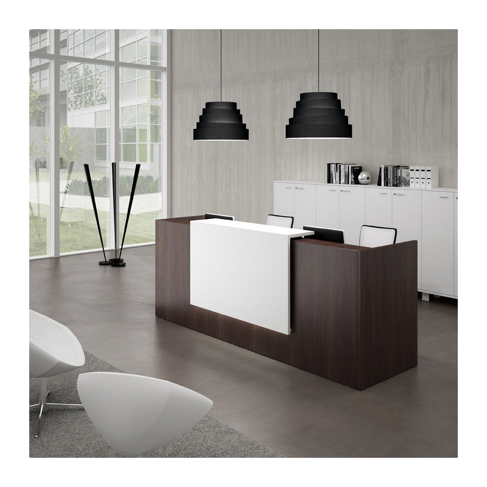 Reception Counters & Desks Vortex (ETIHADI) – High Transaction Ledge & Lockable Drawers