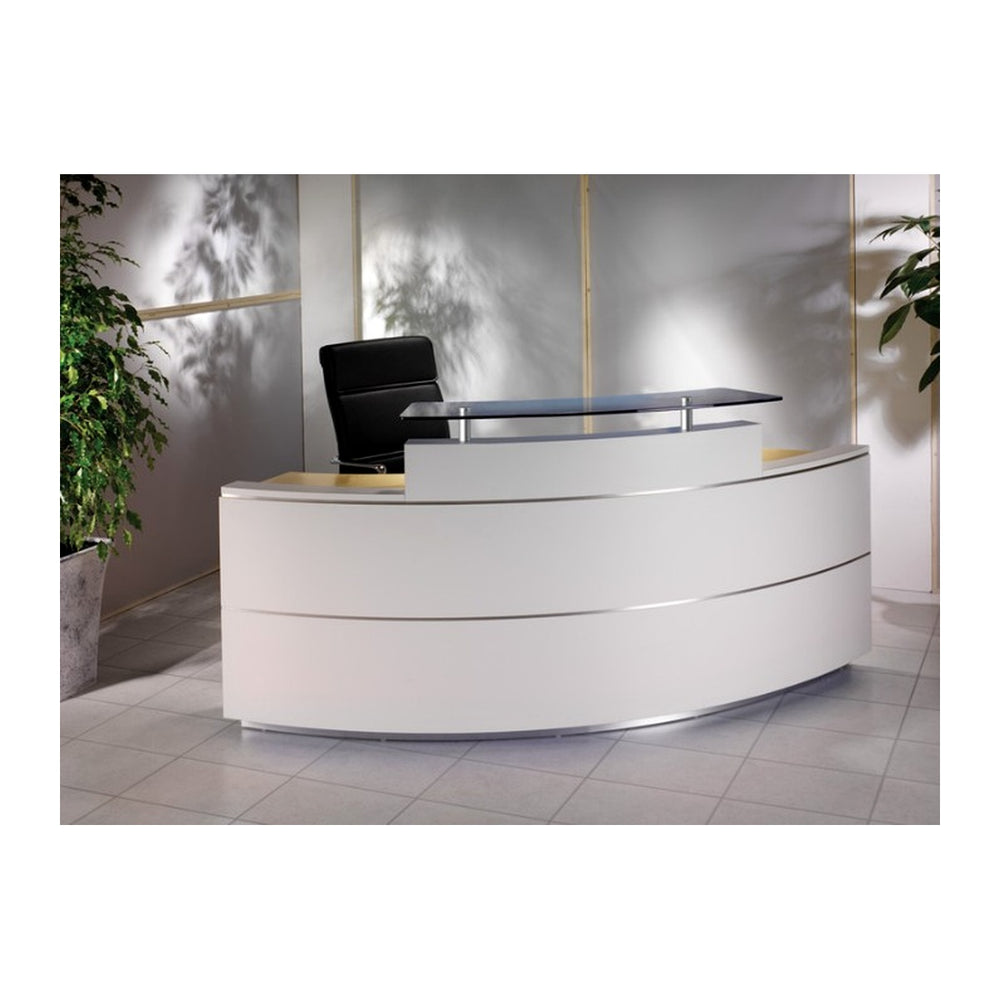 Reception Counters & Desks Boreal (KLEINE 2) – High Transaction Ledge & Lockable Drawers