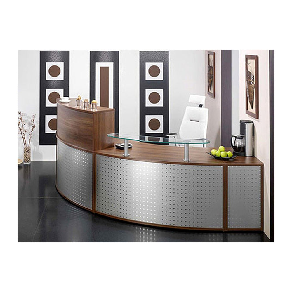 Reception Counters & Desks Neroer (096) – High Transaction Ledge & Lockable Drawers