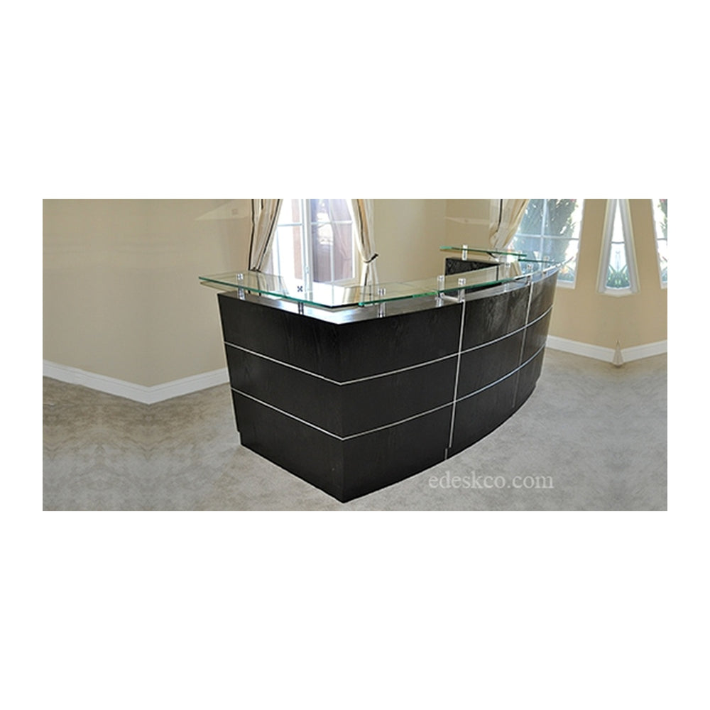 Reception Counters & Desks Neroia (099) – High Transaction Ledge & Lockable Drawers