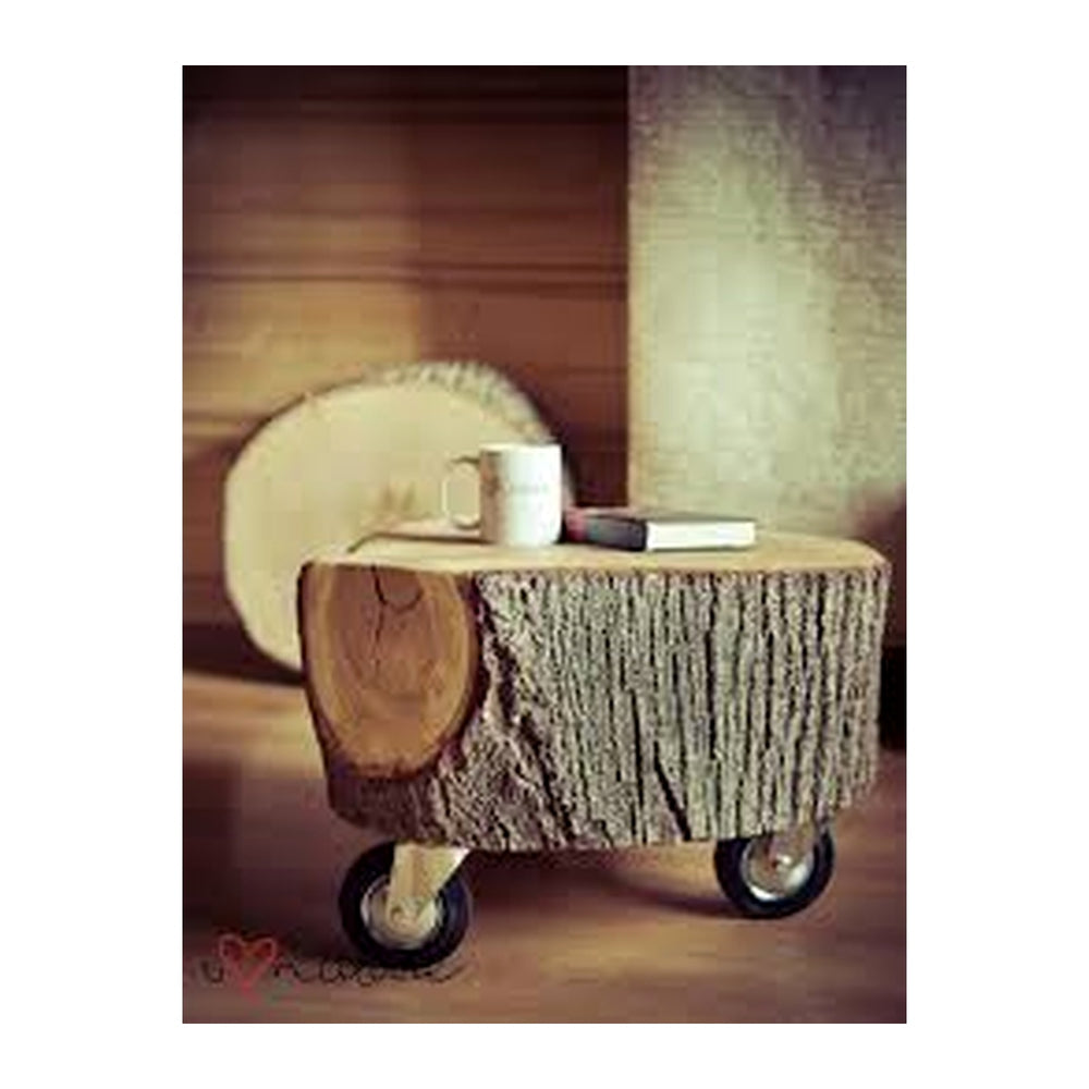 Center & Coffee Tables Auraa (074) – Laminated Coffee Tabletop & Sturdy Base