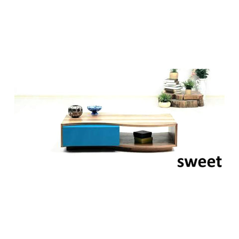 Bellan Center & Coffee Tables Laminated Coffee Tabletop & Sturdy Base, Offix Furniture
