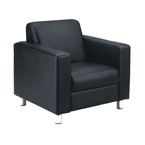 Blacky Office Sofas (1/2/3 Seater) Acacia Wood Internal Frame & Leatherite, Offix Furniture