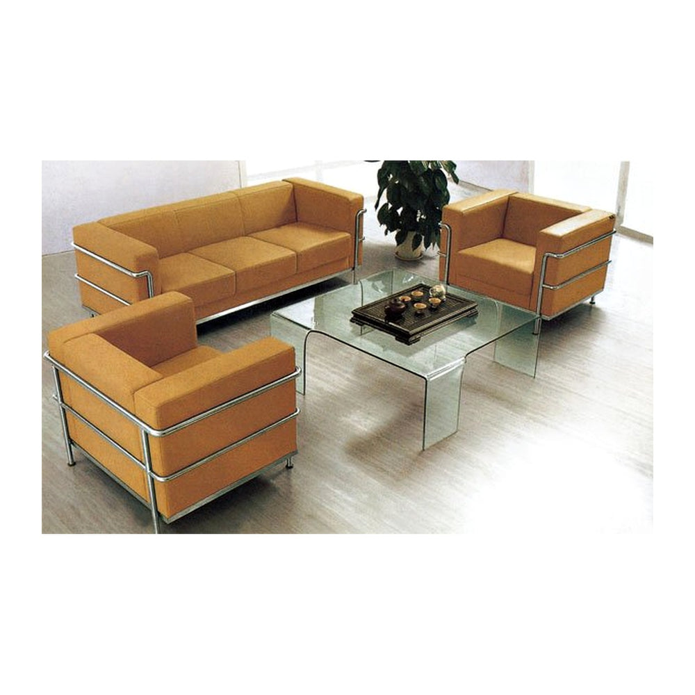 Office Sofas (1/2/3 Seater) Marcel (MARCEL) – Acacia Wood Internal Frame & Leatherite