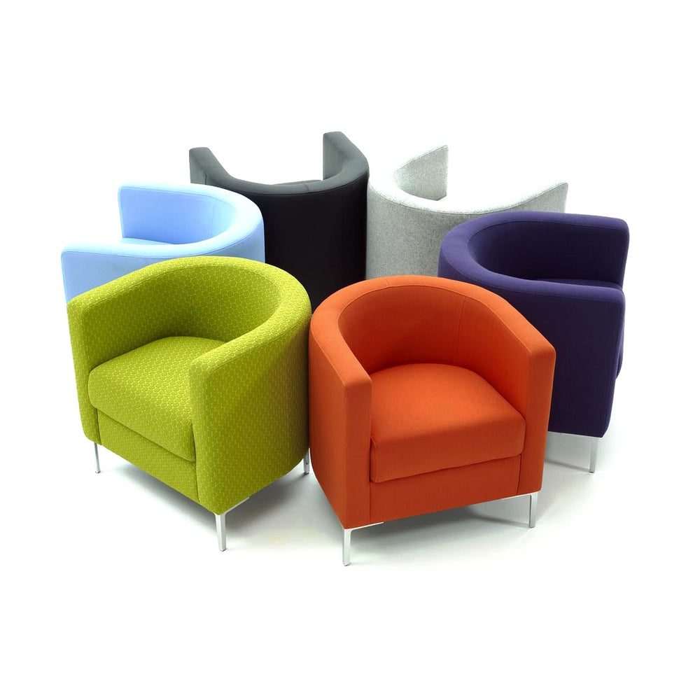 Office Sofas (1/2/3 Seater) Centaur (ROUNDY) – Acacia Wood Internal Frame & Leatherite