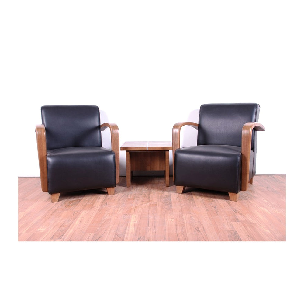 Office Sofas (1/2/3 Seater) Nevaest ('038) – Acacia Wood Internal Frame & Leatherite