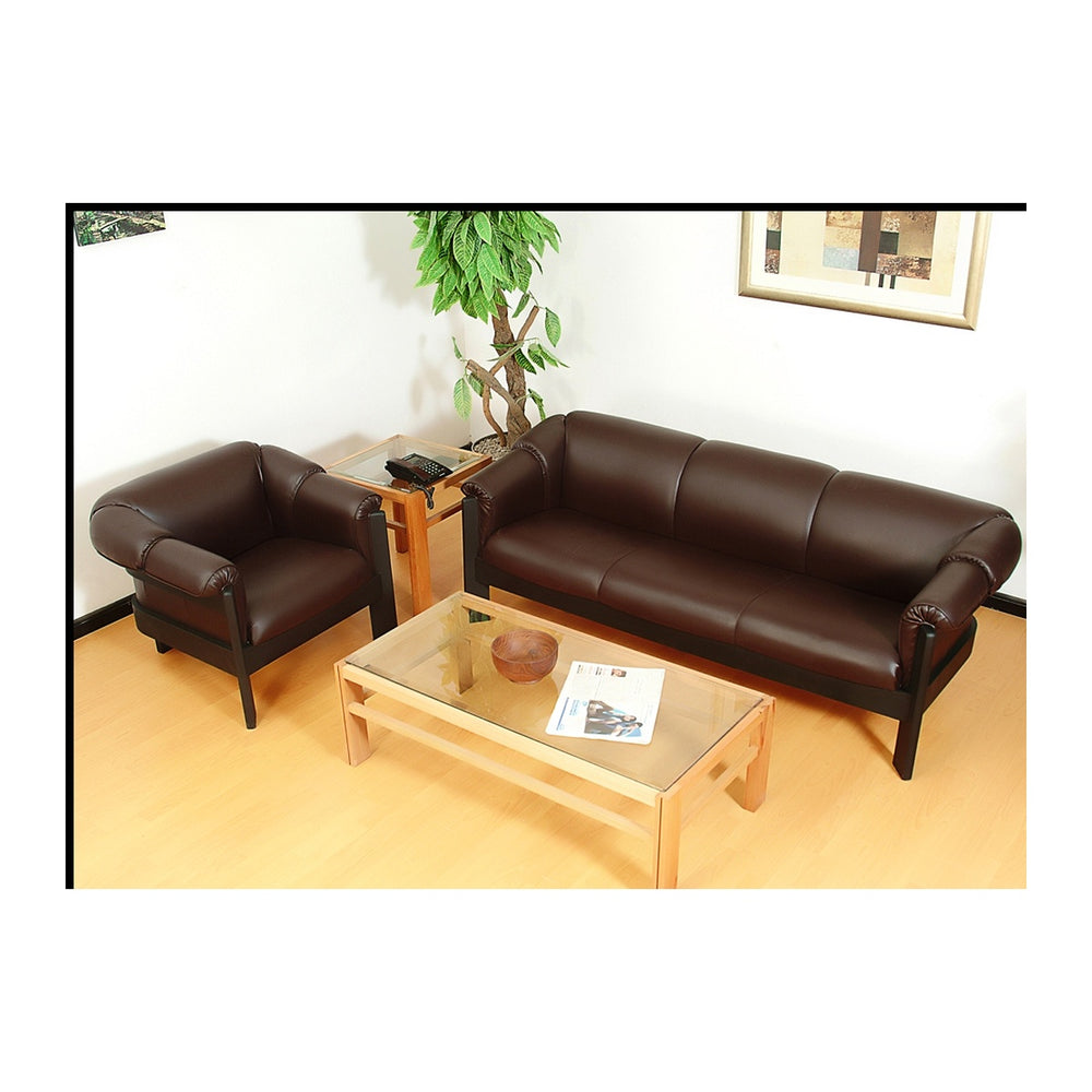 Office Sofas (1/2/3 Seater) Nevaist ('088) – Acacia Wood Internal Frame & Leatherite