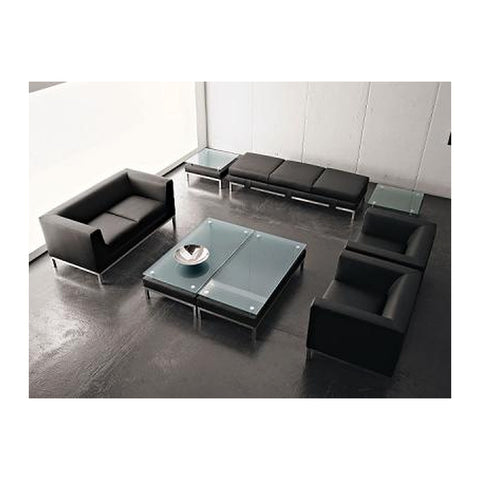 Onyxius Office Sofas (1/2/3 Seater) Acacia Wood Internal Frame & Leatherite, Offix Furniture
