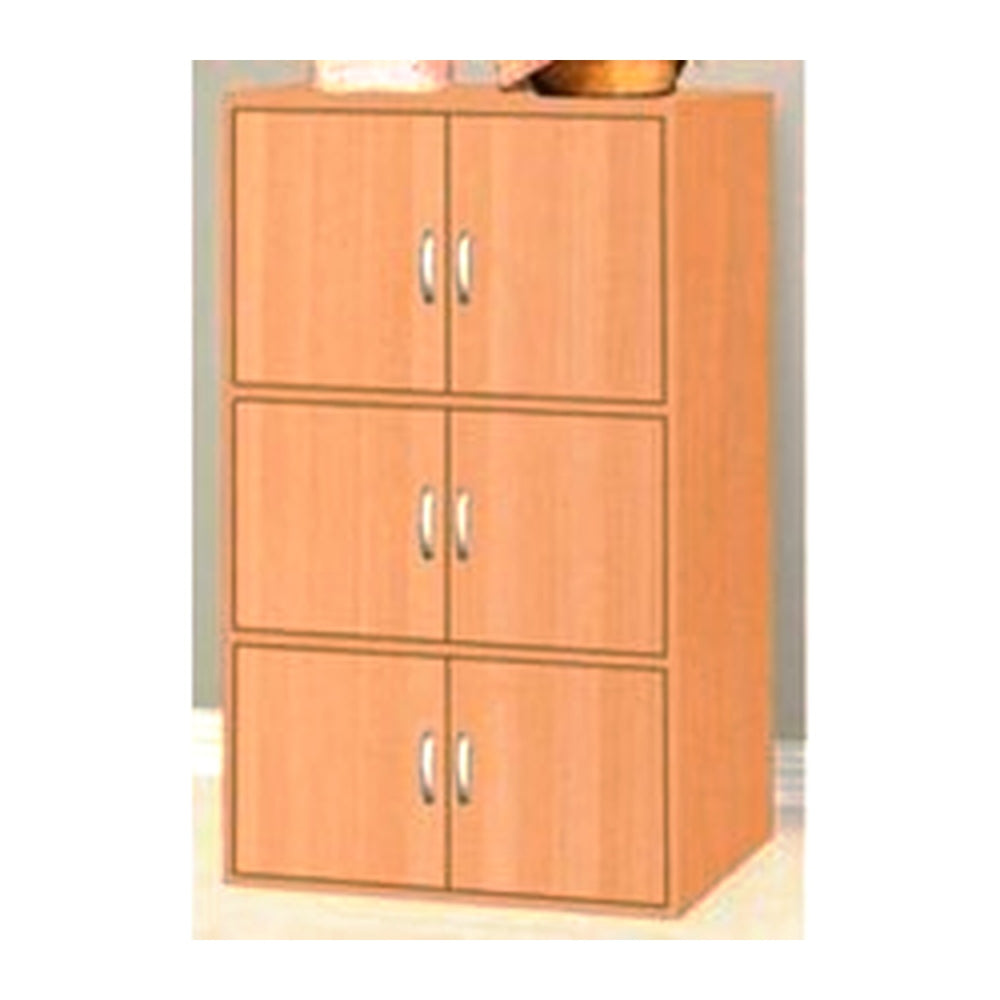 Executive Credenzas & Cabinets Beech (BEECH 6 DOORS) – Locking Hinged Doors & Filing Drawers