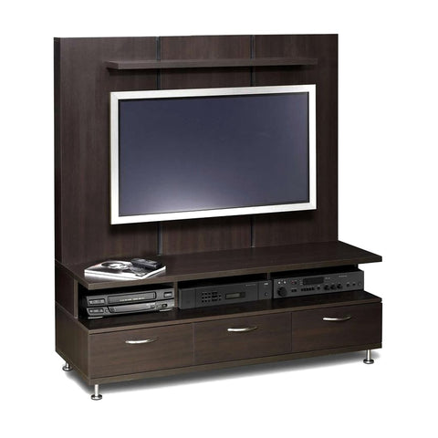 Lumina Media Consoles & LCD Units Wall LCD Mount Panel & Low Credenza Unit, Offix Furniture