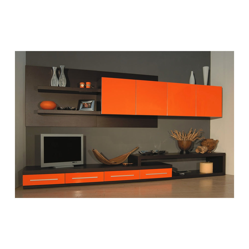 Media Consoles & LCD Units Stratos (ORENGO) – Wall LCD Mount Panel & Low Credenza Unit