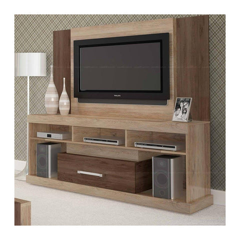 Manoino Media Consoles & LCD Units Wall LCD Mount Panel & Low Credenza Unit, Offix Furniture