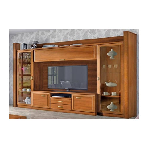 Mesain Media Consoles & LCD Units Wall LCD Mount Panel & Low Credenza Unit, Offix Furniture
